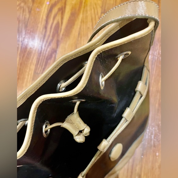 Yves Saint Laurent Black and Tan Crossbody Bag - Picture 4 of 13